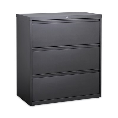 Hirsh Industries® Lateral File Cabinet, 3 Letter/Legal/A4-Size File Drawers, Charcoal, 36 x 18.62 x