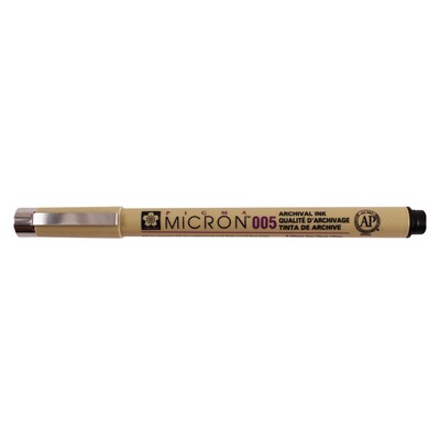 Sakura Pigma Micron Pen, Fineliner, Black Ink, 6/Pack (SAKXSDK00549-6)