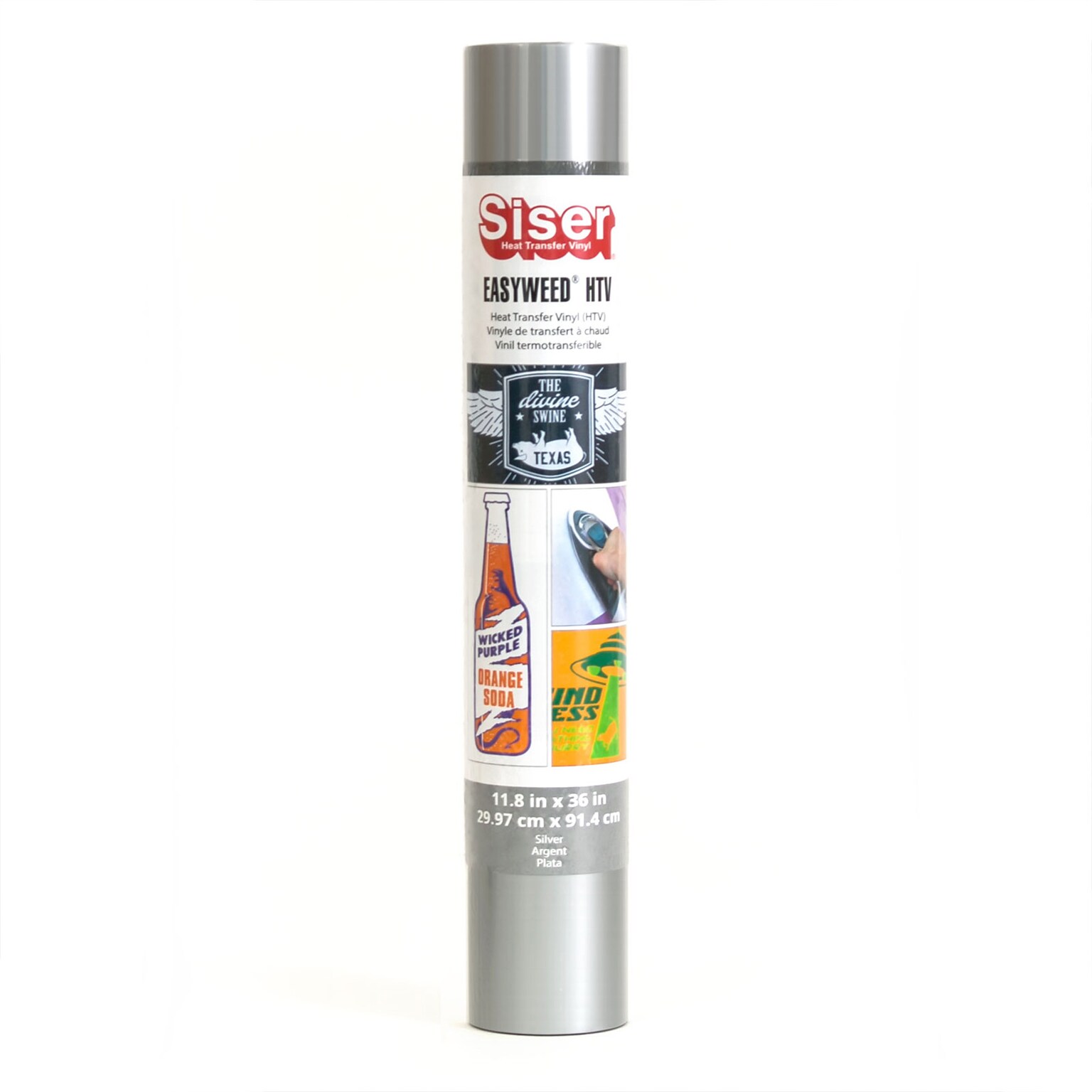 Siser Easyweed Die Cutting HTV Heat Transfer Vinyl, 36, Silver (SIRMIEW1183613)