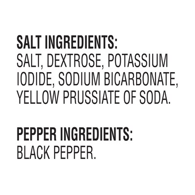 Sugar Foods Salt & Pepper Shakers (SUG60359)