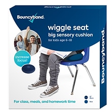 Bouncy Bands Big Sensory Wiggle Seat, Blue (BBAWS33BU)