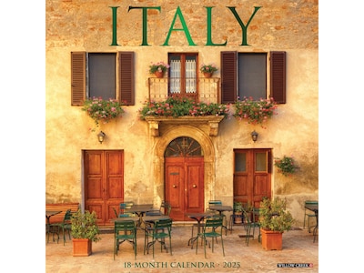 2025 Willow Creek Italy 12 x 12 Monthly Wall Calendar (43530)