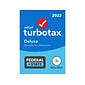 TurboTax Deluxe 2022 Federal + State for 1 User, Windows/Mac, CD/DVD or Download (5101368)