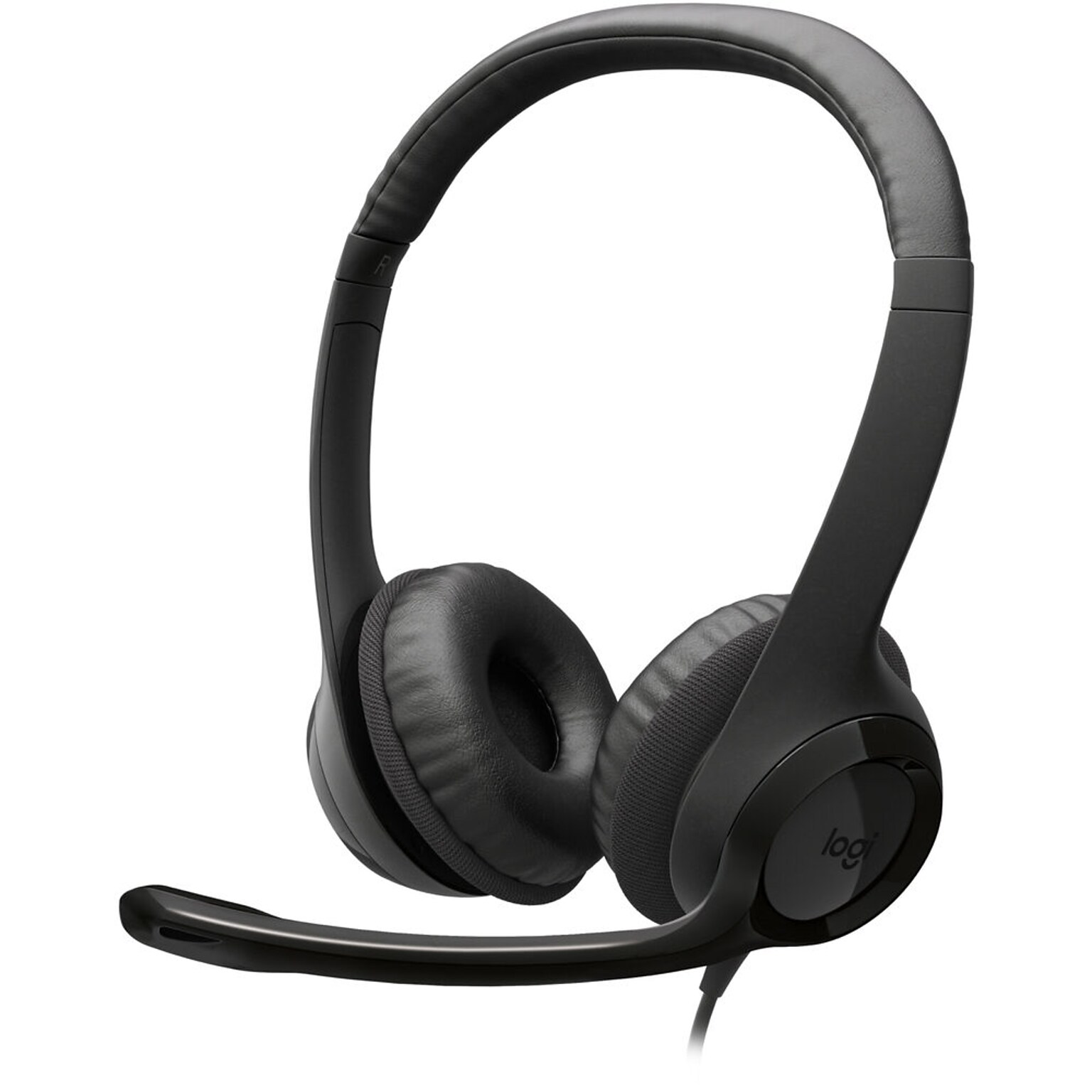 Logitech H390 USB-C Noise Canceling Stereo Headset, UC Certified (981-001575)