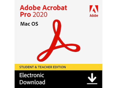 Adobe Acrobat Pro Student & Teacher Edition for 1 User, macOS, Download (ADO951800V518)