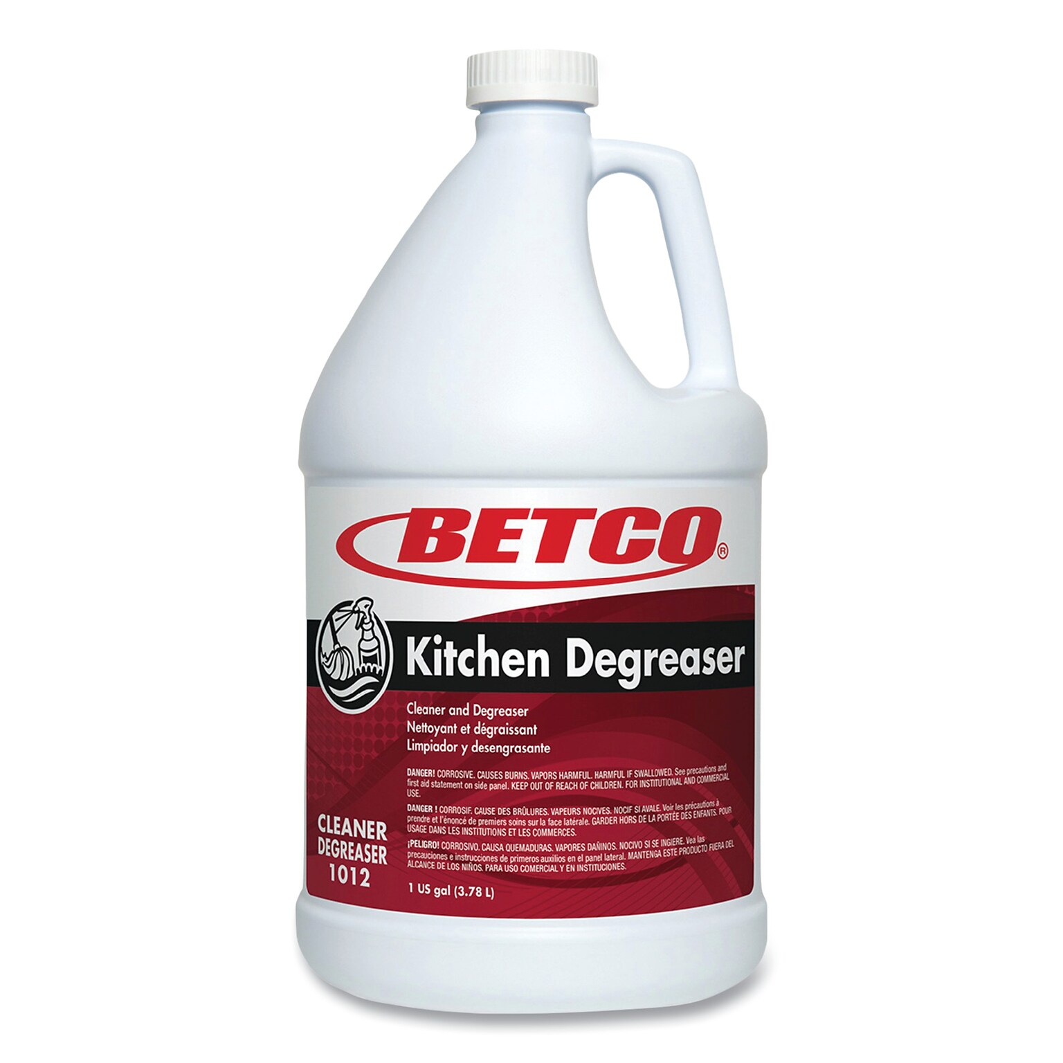 Betco Kitchen Degreaser, Characteristic Scent, 1 Gal. Bottle, 4/Carton (BET10120400)