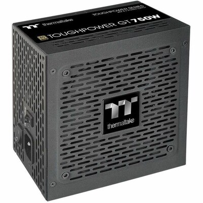 Thermaltake Toughpower GT 750W ATX 3.1 80 Plus Gold ATX Internal Power Supply, Black (PS-TPT-0750FNFAGU-3)