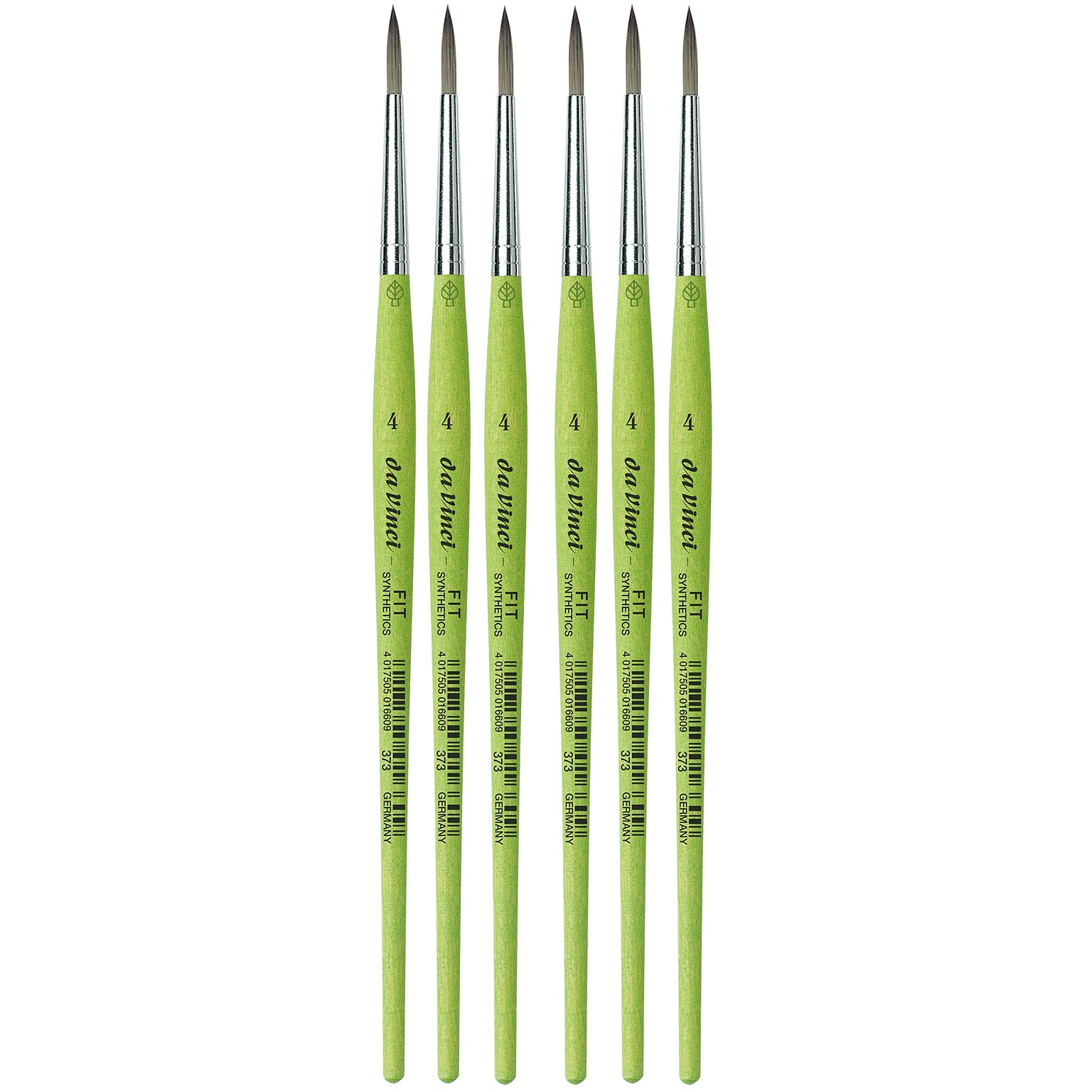 da Vinci FIT Synthetics Acrylic & Tempera Student Round Brush, 6 /Pack (DVXVA3734-6)