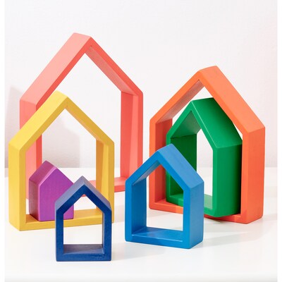 TickiT Rainbow Architect Houses, 7 Pieces/Set (CTU73542)
