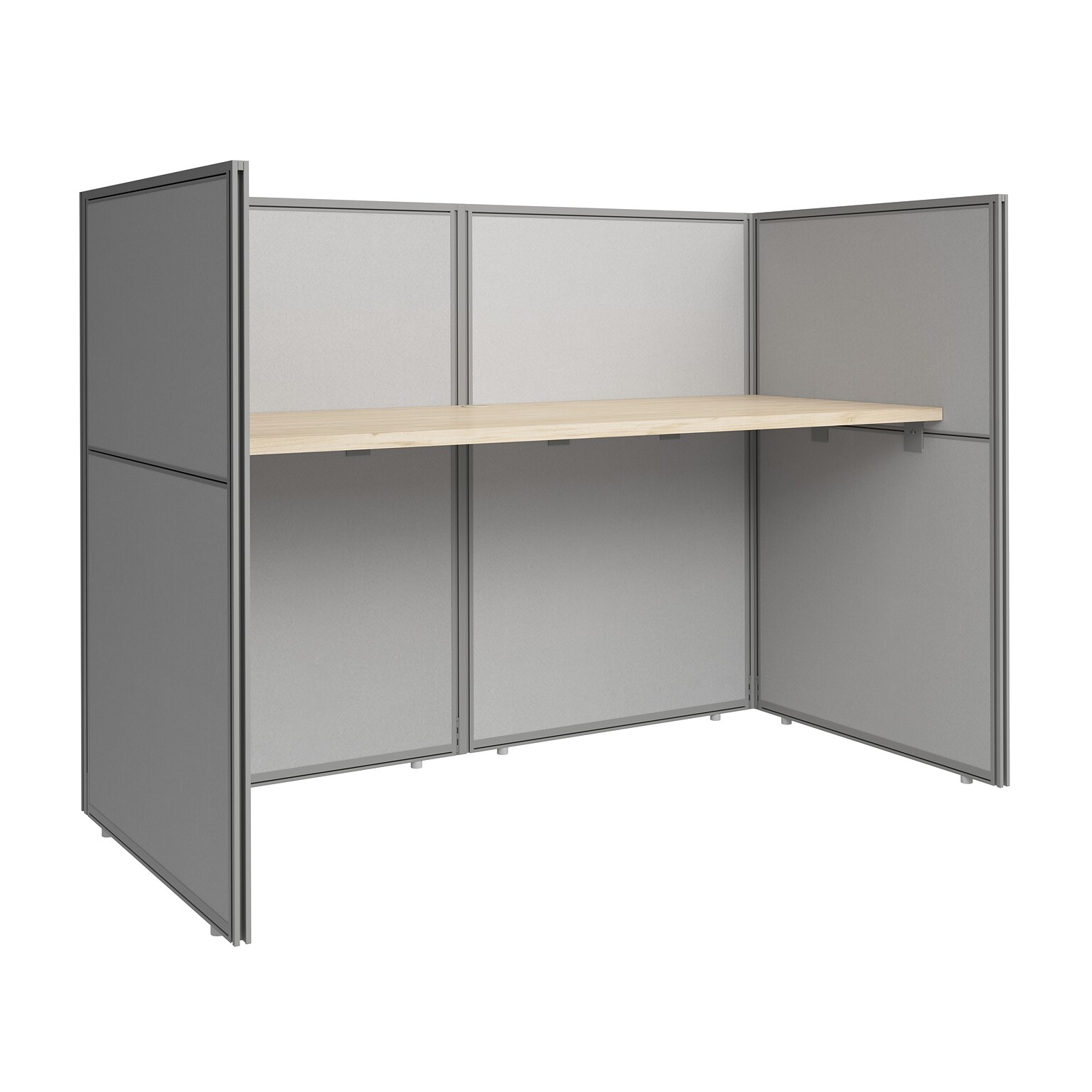 Bush Business Furniture Easy Office 45H x 61W Cubicle Panel Workstation, Natural Elm (EOD260NE-03K)