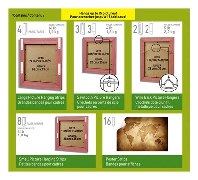 Command Hanging Assortment Kit, White/Clear, 50/Pack (17213-ES)