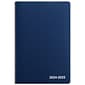 2024-2025 Staples 5" x 8" Academic Weekly & Monthly Planner, Faux Leather Cover, Navy (ST60362-23)