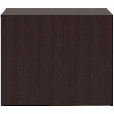 Lorell Essentials 30" 2-Shelf Bookcase with Adjustable-Shelves, Espresso Laminate (LLR18249)