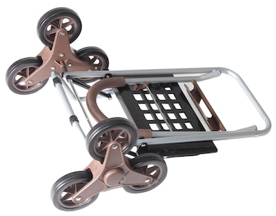 Dbest Stair Climber Trolley Dolly Mighty Max, Brown (01-508MB)