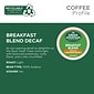 Green Mountain Breakfast Blend Decaf Coffee Keurig® K-Cup® Pods, Light Roast, 48/Box (5000355634)
