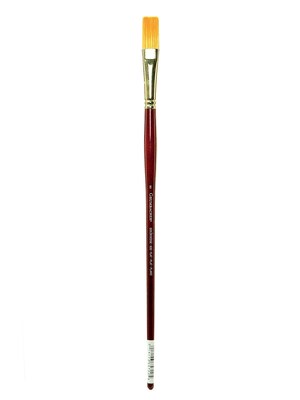 Grumbacher Goldenedge Oil and Acrylic Brushes 8 Flat, Pack of 3 (PK3-630F8G)
