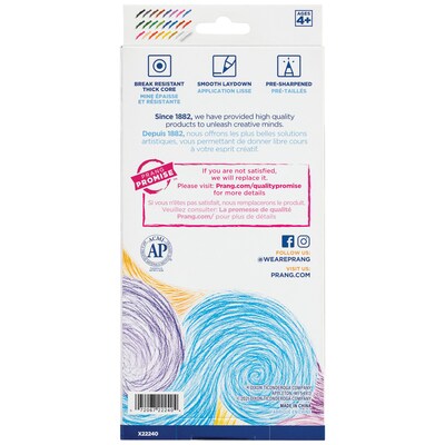 Prang Colored Pencils, Assorted Colors, 24/Box (X22240X)