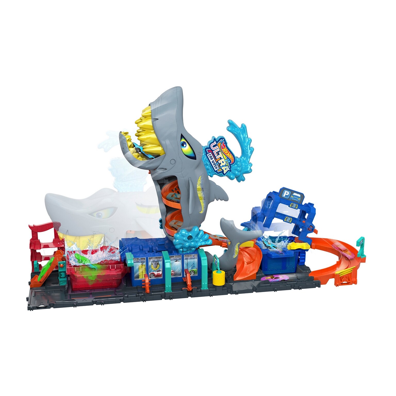 Mattel Hot Wheels City Ultra Shark Car Wash (HTN82)