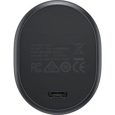 EMEET Piko HD 4K 8MP Webcam, Adjustable Mount, Black (EMDKBB-LD)