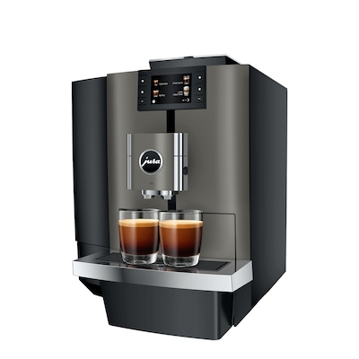 JURA X10 2-Cups Coffee & Espresso Machine Combination, Dark Inox (15669)
