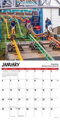 2026 Willow Creek Roller Coasters 12" x 12" Monthly Wall Calendar (55533)
