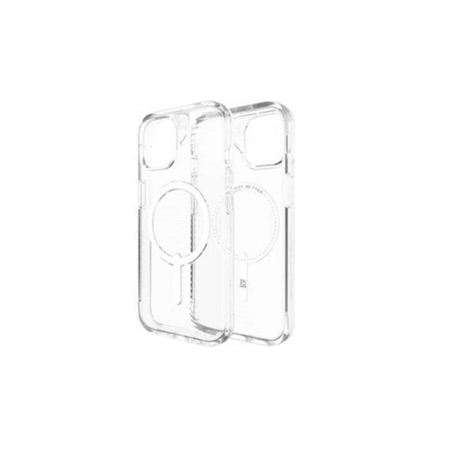 Zagg Luxe Snap MagSafe Phone Case for iPhone 13/14/15, Shock Absorbing, Clear (702311897)