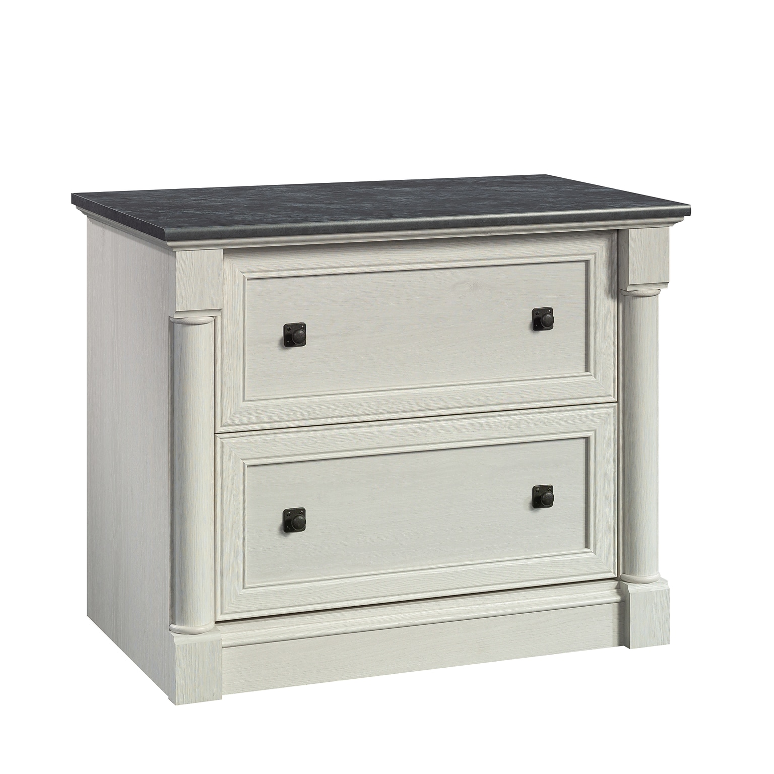 Sauder Palladia 2-Drawer Lateral File Cabinet, Letter/Legal Size, 29.63H x 36.75W x 22D, Glacier Oak (432728)
