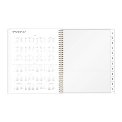2025-2026 Blue Sky Gemma 8.5" x 11" Academic Year Weekly & Monthly Planner, Plastic Cover, Multicolored (118177-A26)