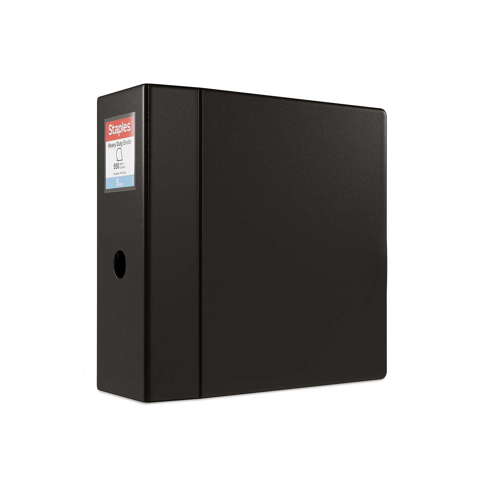 Staples Heavy Duty 5 3-Ring Non-View Binder, Black (ST56260-CC)