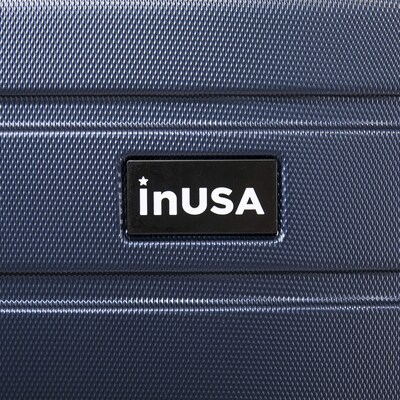 InUSA Trend 2-Piece Hardside Spinner Luggage Set, TSA Checkpoint Friendly, Blue (IUTRE0SM-BLU)