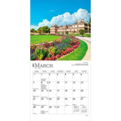 2027 BrownTrout Paris 7" x 7" Monthly Wall Calendar (9798330709687)