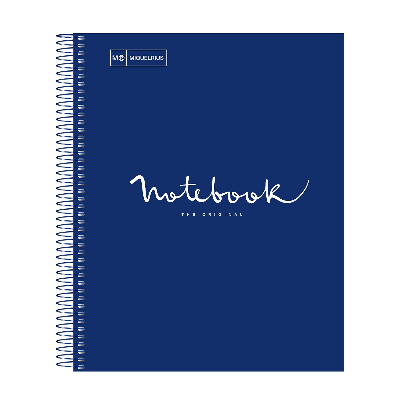 Miquelrius Emotions 1-Subject Notebook, 8.5 x 11, College-Ruled, 80 Sheets, Marine Blue, 5/Pack (48272CS)