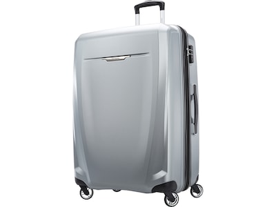 Samsonite Winfield 3 DLX Polycarbonate 4-Wheel Spinner Luggage, Silver (120754-1776)