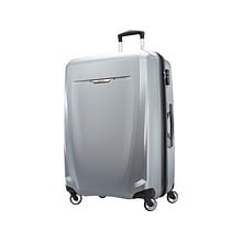 Samsonite Winfield 3 DLX Polycarbonate 4-Wheel Spinner Luggage, Silver (120754-1776)