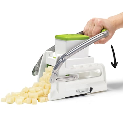 Starfrit Pro Multiuse Fry Cutter, White & Green (092919-002-0000)