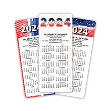 Custom Hanging Calendar Assortment Packs with Magnet Backs, 3.625 x 8.5, 12 Pt. Coated Stock, Thre