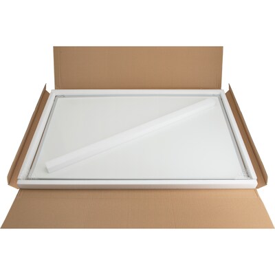 Lorell Economy Melamine Dry-Erase Whiteboard, Aluminum Frame , 24" x 18" (LLR19769)