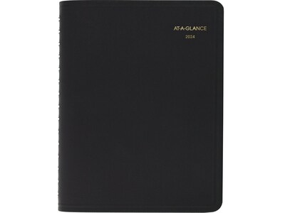 2024 AT-A-GLANCE 8 x 11 Daily Four-Person Appointment Book, Black (70-822-05-24)