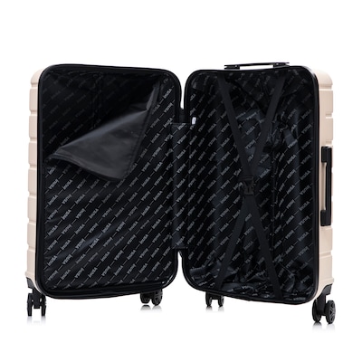 InUSA Trend 34.05" Hardside Suitcase, 4-Wheeled Spinner, TSA Checkpoint Friendly, Sand (IUTRE00XL-SAN)