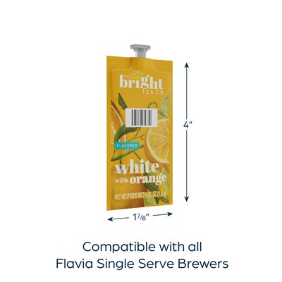 The Bright Tea Co. White Tea, Flavia Freshpack, 100/Carton (MDRB504)