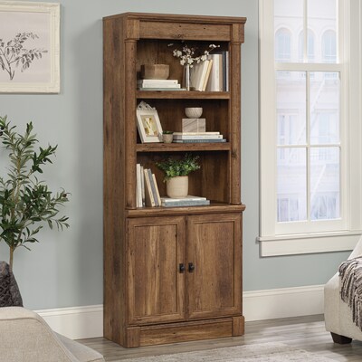 Sauder Palladia 72H 5-Shelf Bookcase, Vintage Oak (420609)