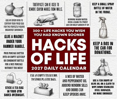 2027 Willow Creek Hacks of Life 5.4" x 6.2" Day-to-Day Calendar (63514)