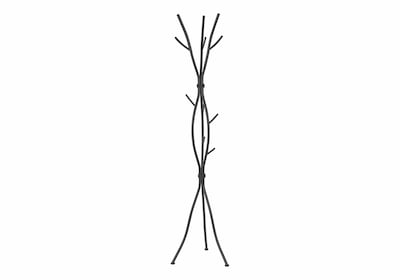 Monarch Specialties Inc. Coat Tree, Black, Metal (I 2062)