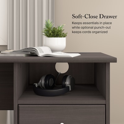 Bush Furniture Cabot 60"W L Shaped Desk, Heather Gray (WC31730-03K)