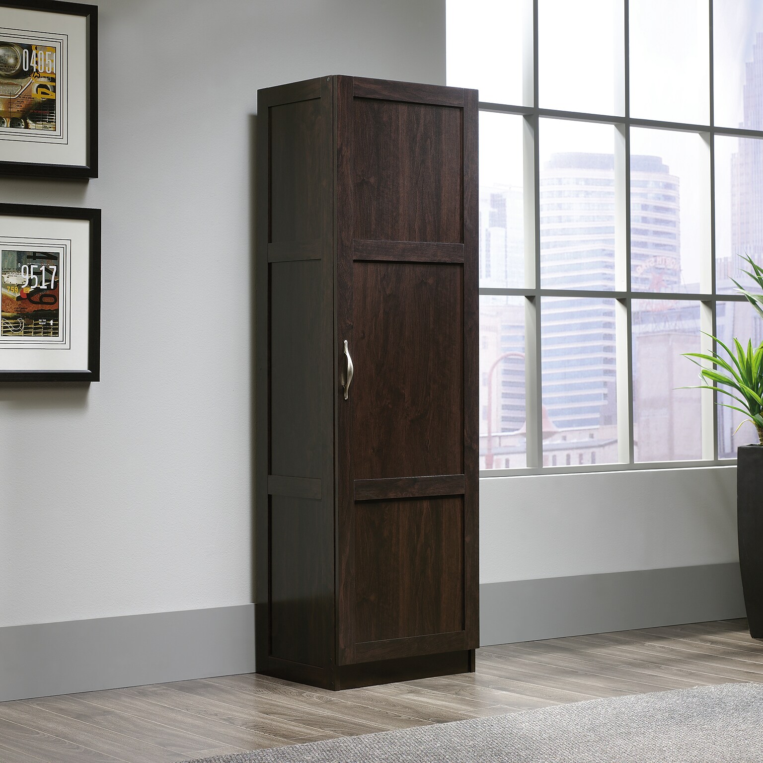 Sauder Sauder Select 60 H Storage Cabinet with  Shelves Cinnamon Cherry Finish finish (419620)