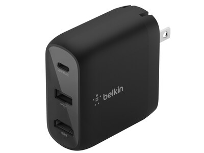 Belkin CONNECT 46.5W Multi-Port, Power Hub for USB Type-C Laptop or Nintendo Switch, Black (AVC010ttBK)