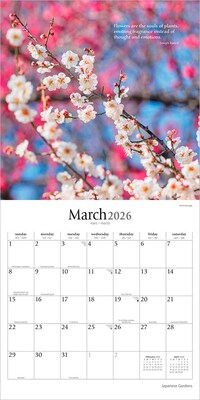 2026 Brush Dance Japanese Gardens 12" x 12" Monthly Wall Calendar (9798330706532)