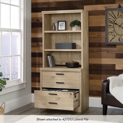 Sauder Aspen Post 2-Drawer Lateral File Cabinet, Letter/Legal Size, Lockable, 30"H x 31"W x 19"D, Prime Oak (427013)