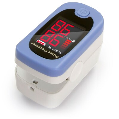 HealthSmart Fingertip Bluetooth Pulse Oximeter, Red LED Display (40-815-000)