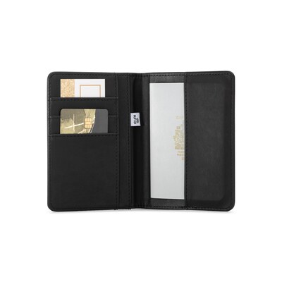Bugatti Bondstreet RFID Faux Leather Passport Holder, Black (TAC5411BS-BLK)